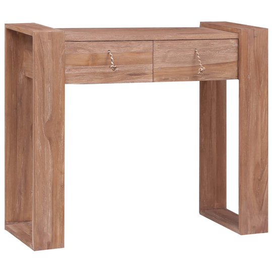 vidaXL Konsolipöytä 90x35x75 cm täysi tiikki