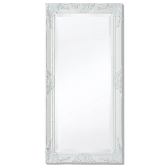 vidaXL Seinäpeili Barokkityylinen 100x50 cm Valkoinen