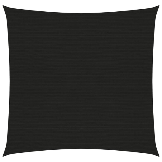vidaXL Aurinkopurje 160 g/m² musta 7x7 m HDPE