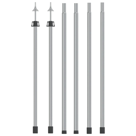 vidaXL Teleskooppivarret pressuun pituus 102-260 cm 2 kpl alumiini