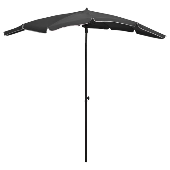 vidaXL Puutarhan Aurinkovarjo tangolla 200x130 cm antrasiitti