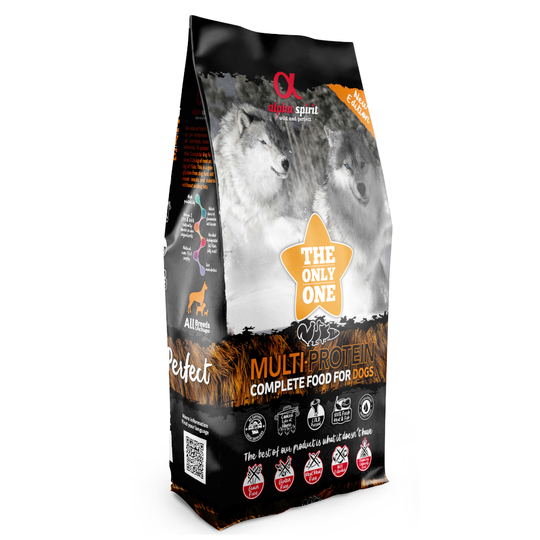 9 kg / 12 kg alpha spirit -koiranruokaa erikoishintaan! - The Only One Multiprotein (12 kg)
