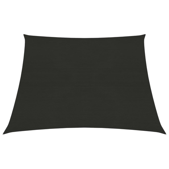 vidaXL Aurinkopurje 160 g/m² musta 3/4x2 m HDPE