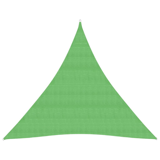 vidaXL Aurinkopurje 160 g/m² vaaleanvihreä 3x3x3 m HDPE