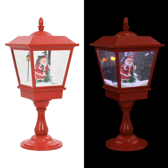 vidaXL Jouluinen jalustavalaisin joulupukilla 64 cm LED