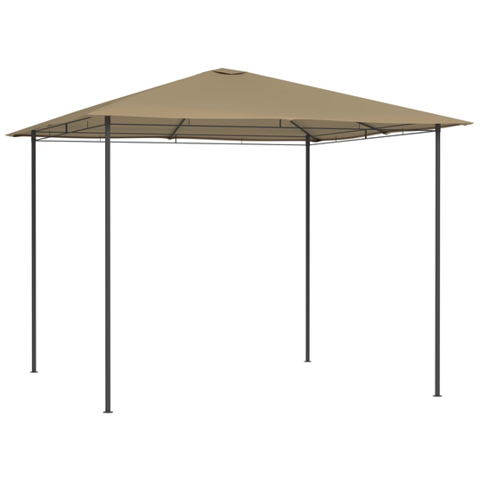vidaXL Huvimaja 3x3x2,6 m harmaanruskea 160 g/m²
