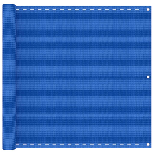 vidaXL Parvekkeen suoja sininen 90x300 cm HDPE