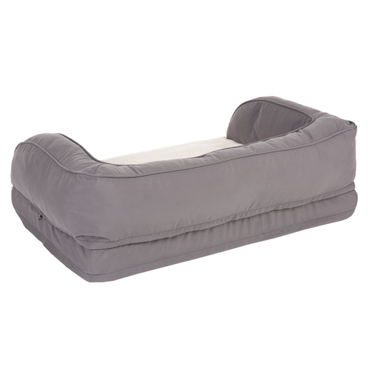 Ortopedinen koiransohva, harmaa - P 115 x L 70 x K 32 cm