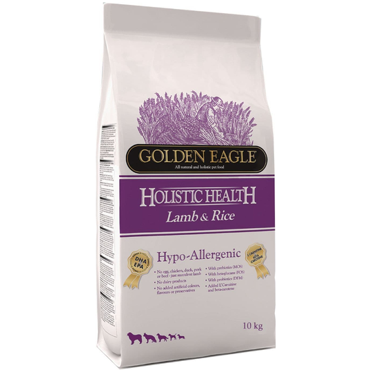 2 x 10 kg Golden Eagle Hypoallergen Lamb & Rice: 10 kg + 10 kg kaupan päälle! - 2 x 10 kg