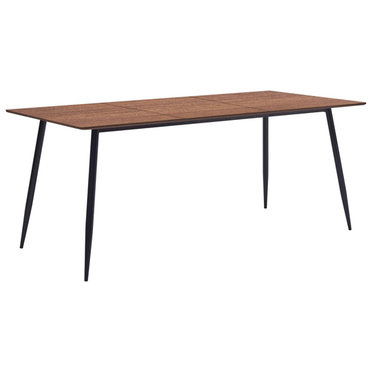 vidaXL Ruokapöytä ruskea 180x90x75 cm MDF