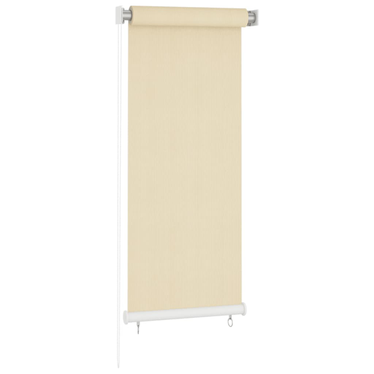 vidaXL Rullaverho ulkotiloihin kerma 60x140 cm HDPE
