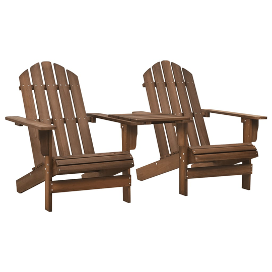 vidaXL Adirondack-puutarhatuoli täysi kuusi ruskea