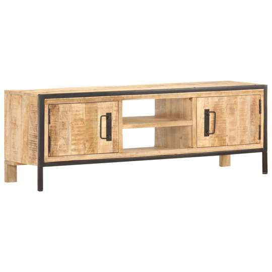 vidaXL TV-taso 120x30x40 cm karkea mangopuu