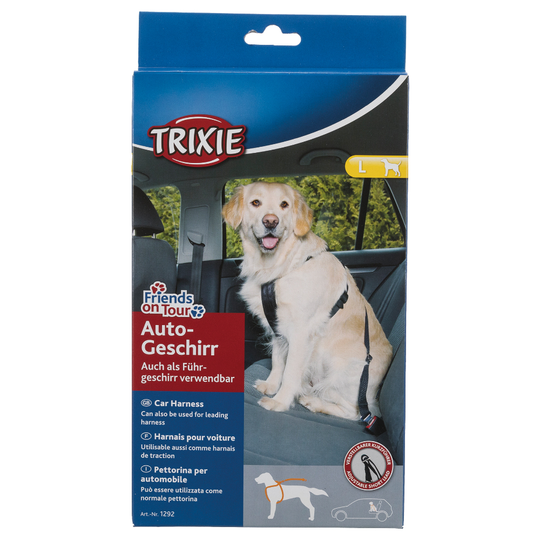 Trixie-autovaljaat koiralle - L-koko: rinnanympärys 70-90 cm