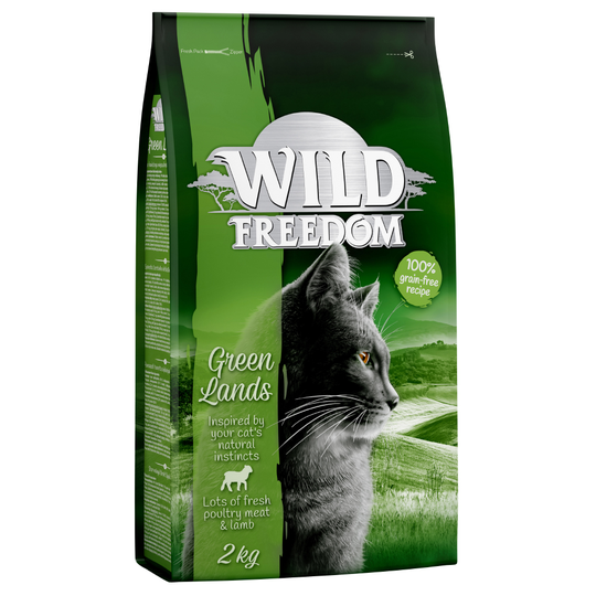 2 kg Wild Freedom kissanruokaa erikoishintaan! - Green Lands - Lamb