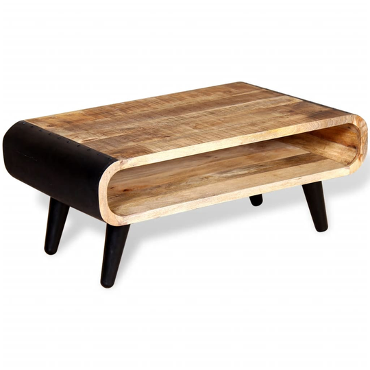 vidaXL Sohvapöytä 90x55x39 cm Karkea mangopuu