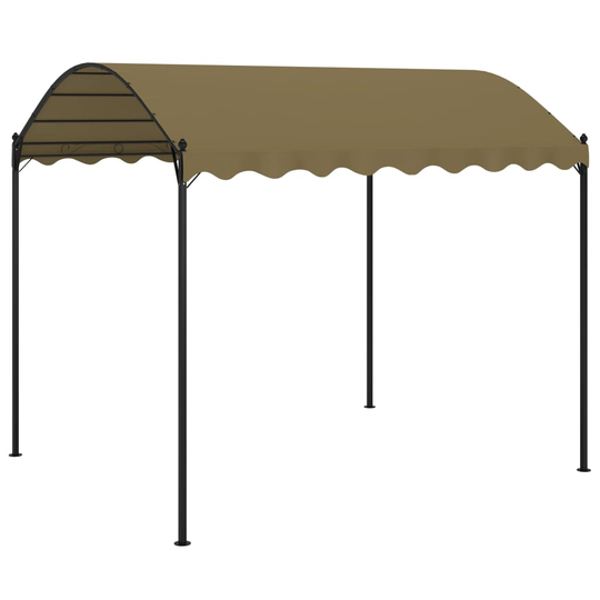 vidaXL Huvimaja 4x3x2,6 m ruskeanharmaa 180 g/m²