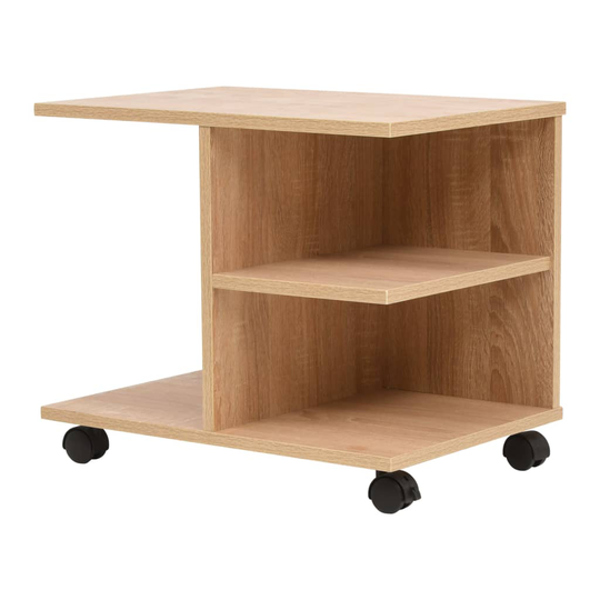 vidaXL 245724 Hylly pyörillä 50x35x42 cm tammi
