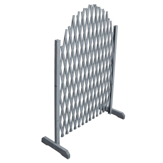 vidaXL Säleaita täysi kuusi 1,8x1 m harmaa