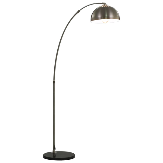 vidaXL Kaarivalaisin 60 W hopea E27 170 cm