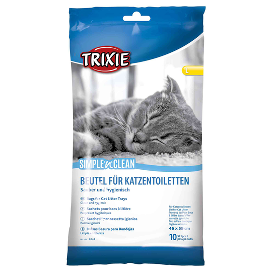 Trixie Simple'n'Clean -kissanvessapussi - L: enintään 46 x 59 cm, 10 kpl