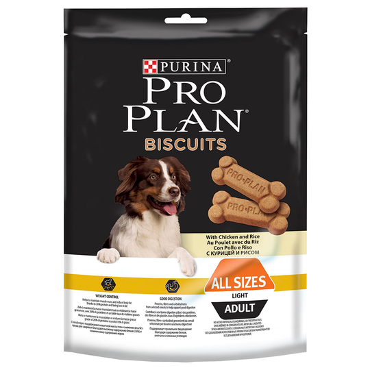 2 + 1 kaupan päälle! Pro Plan -koiranherkut - Biscuits Light 3 x 400 g