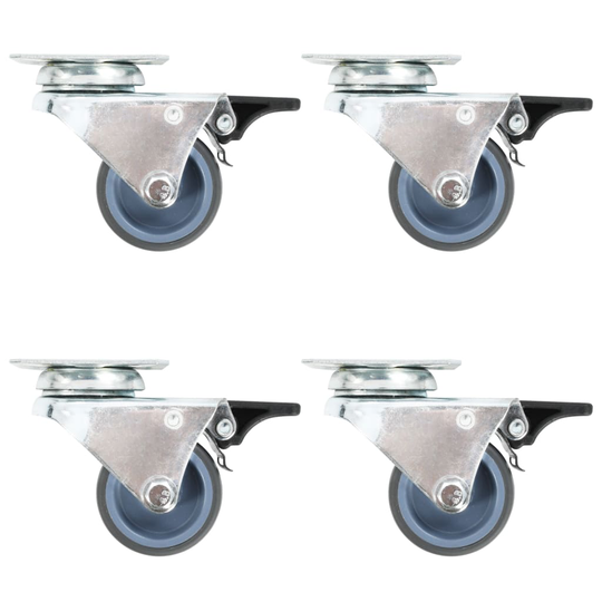 vidaXL Kaksirenkaiset rullapyörät 12 kpl 50 mm