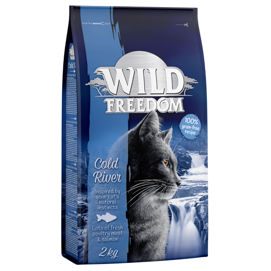 2 kg Wild Freedom kissanruokaa erikoishintaan! - Cold River - Salmon