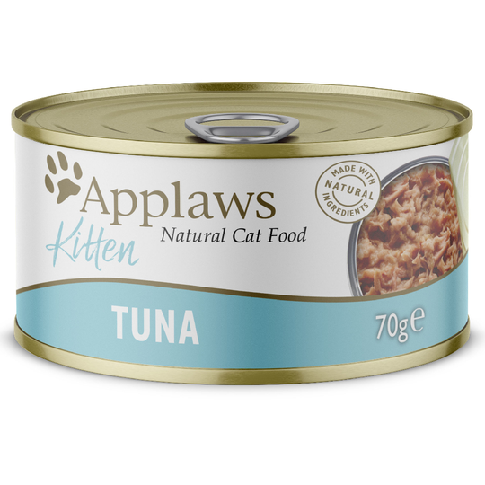 18 + 6 kaupan päälle! 24 x 70 g Applaws-kissanruokaa - Kitten: tonnikala