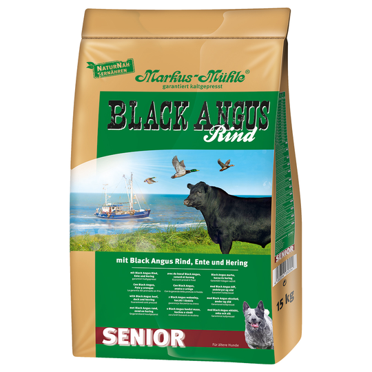Markus Mühle Black Angus -säästöpakkaus 2 x 15 kg - Black Angus Senior