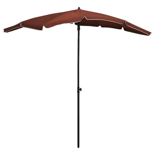 vidaXL Puutarhan aurinkovarjo tangolla 200x130 cm terrakotta