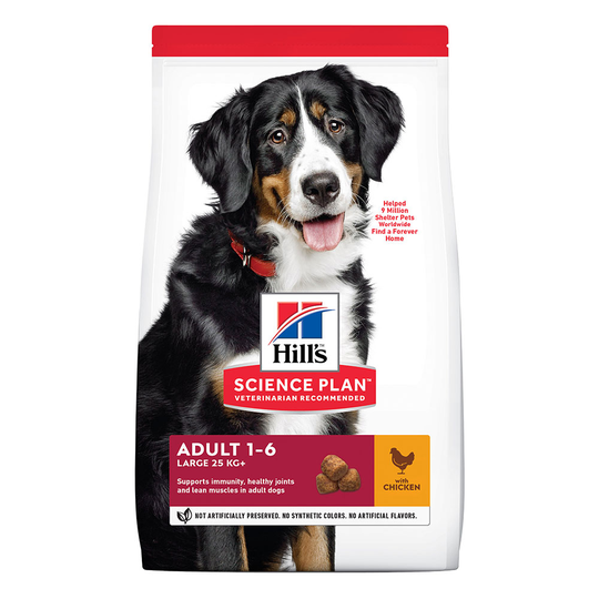 Hill's Science Plan -bonuspakkaus 18 kg: 14 + 4 kg kaupan päälle! - Adult 1-6 Large Chicken