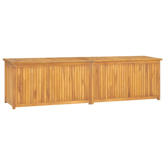 vidaXL Puutarhalaatikko 200x50x53 cm täysi tiikki