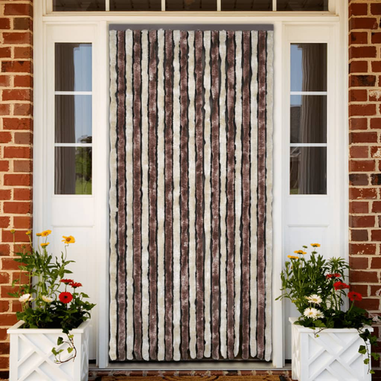 vidaXL Hyönteisverho beige ja vaaleanruskea 100x220 cm Chenille