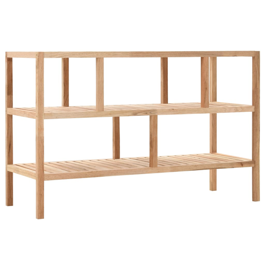 vidaXL Kylpyhuoneen hylly täysi pähkinäpuu 100x40x65 cm
