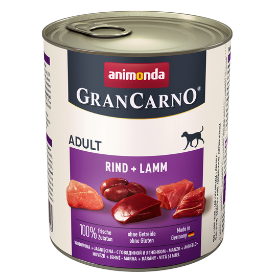 Animonda GranCarno Original Adult 6 x 800 g - nauta & lammas