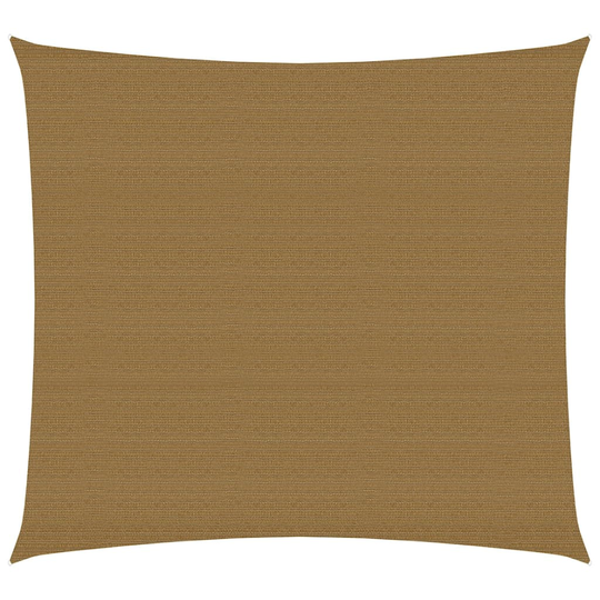 vidaXL Aurinkopurje 160 g/m² harmaanruskea 4,5x4,5 m HDPE