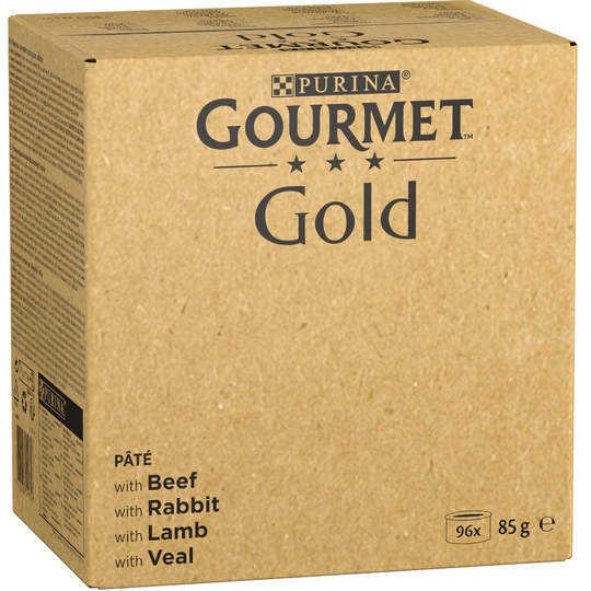 96 x 85 g Gourmet Gold -jumbopakkaus: 76 + 20 kaupan päälle! - hienostunut patee