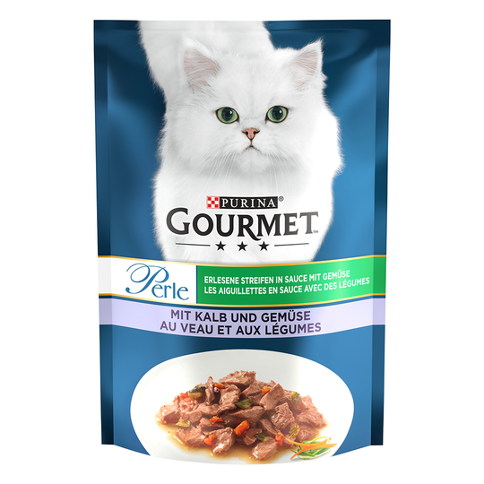 44 + 8 kaupan päälle! 52 x 85 g Gourmet Perle - vasikka & kasvikset