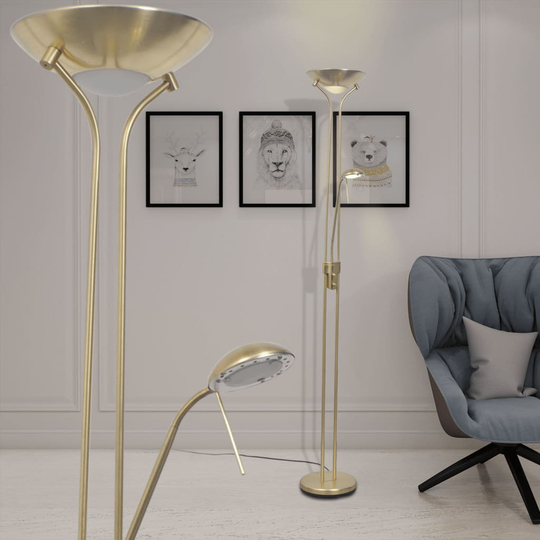 vidaXL Himmennettävä LED Lattialamppu 23W