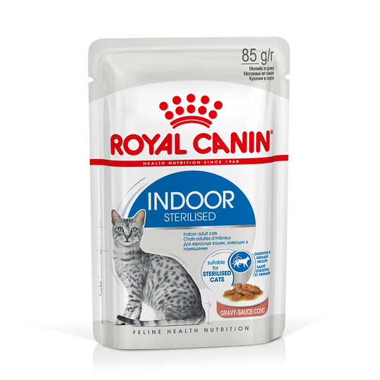 Royal Canin Indoor Sterilised in Gravy - 24 x 85 g