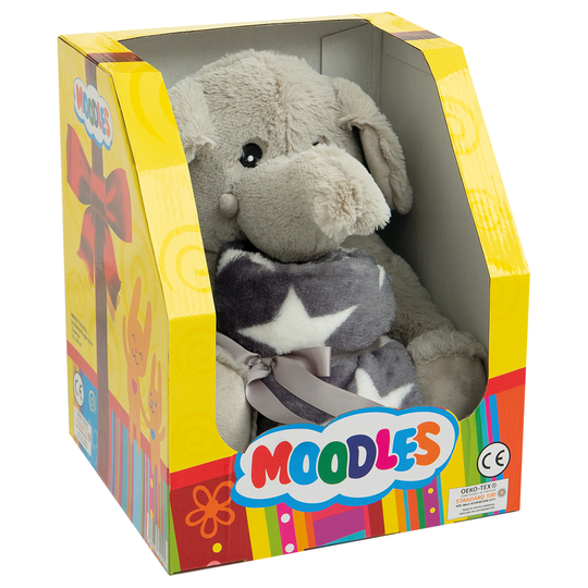 Petlando Moodles Ella -elefantti ja peitto - P 26 x L 26 x K 30 cm
