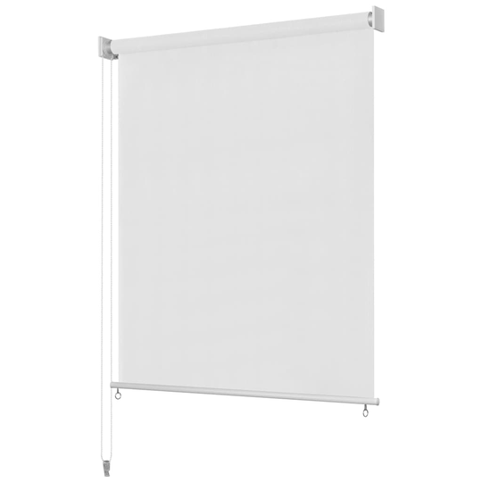 vidaXL Ulkorullaverho valkoinen 60x140 cm HDPE