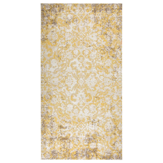 vidaXL Ulkomatto litteä kudos 80x150 cm keltainen