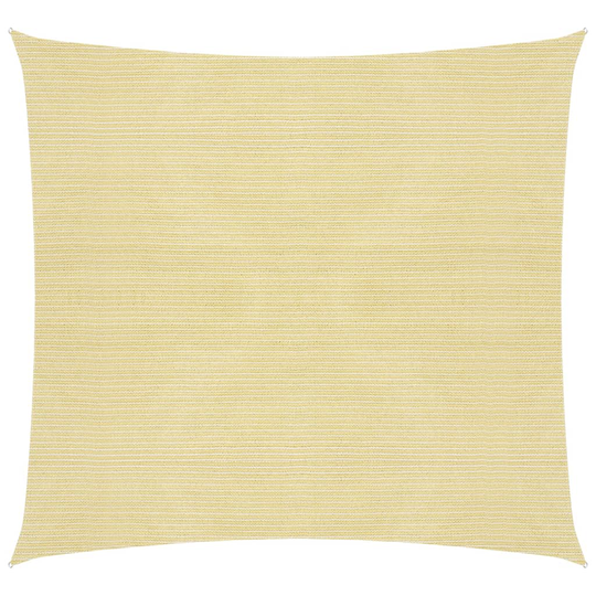 vidaXL Aurinkopurje 160 g/m² beige 7x7 m HDPE
