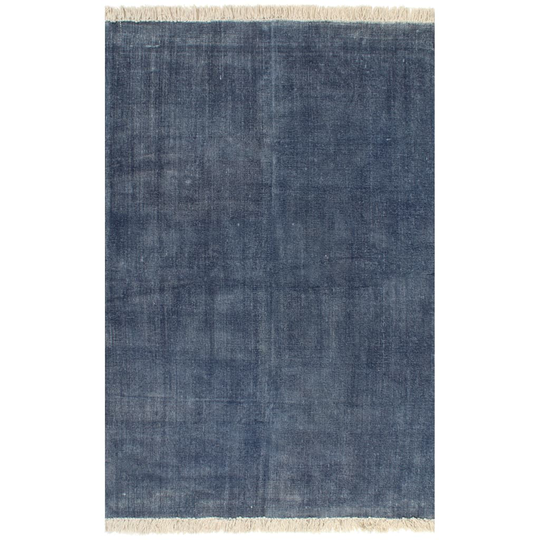 vidaXL Kilim matto puuvilla 120x180 cm sininen