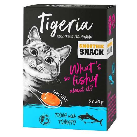 Tigeria Smoothie Snack 6 x 50 g - tonnikala & tomaatti