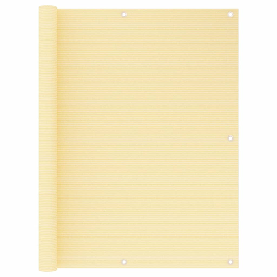 vidaXL Parvekkeen suoja beige 120x300 cm HDPE