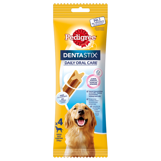 2 + 1 kaupan päälle! 3 x Pedigree Dentastix Daily Oral Care -koiranherkut - suurille koirille (>25 kg), 12 kpl (462 g)