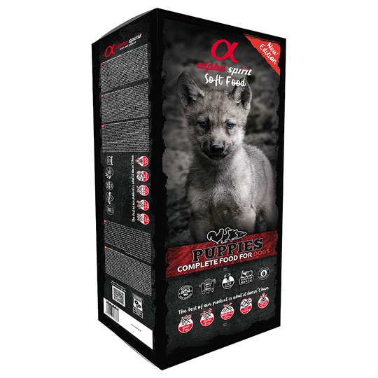 9 kg / 12 kg alpha spirit -koiranruokaa erikoishintaan! - Semi-Moist Complete Puppies (9 kg)